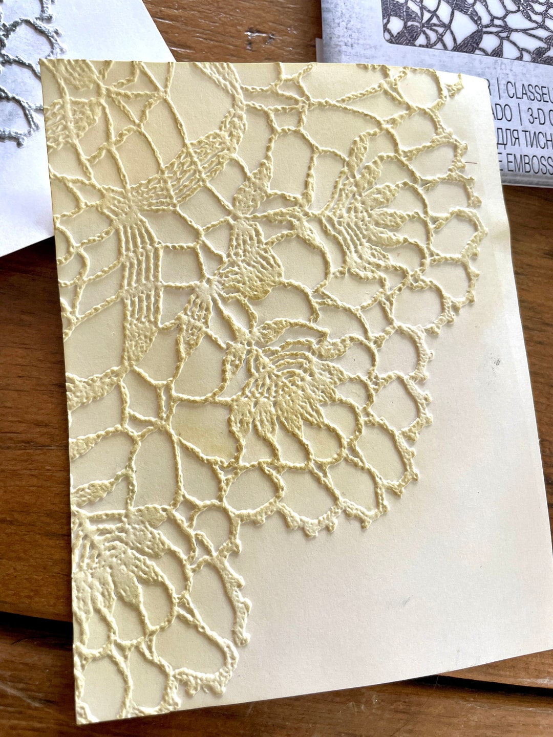 Doily Sizzix 3D Texture Fades Embossing Folder by Tim Holtz Etsy