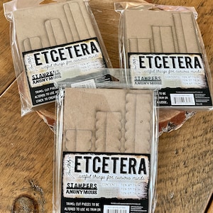 Tim Holtz Stamper's Anonymous Etcetera Trims - Bracket Shelves for Vignettes - Choose your Trim Style/Edging