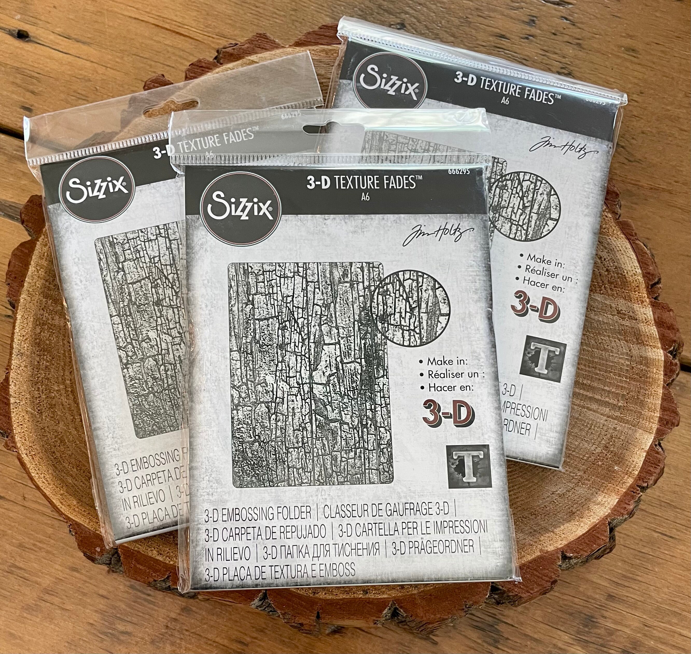 DISCONTINUED Cracked 3D Texture Fades Embossing Folder by