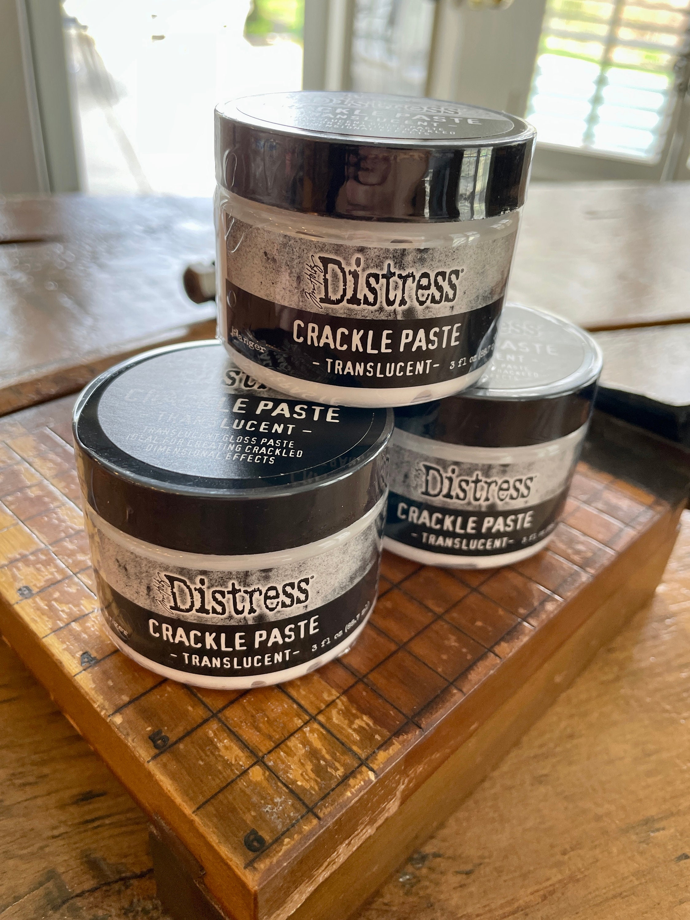 Tim Holtz Distress Translucent Crackle Paste Ranger Ink TDA79651 - Etsy