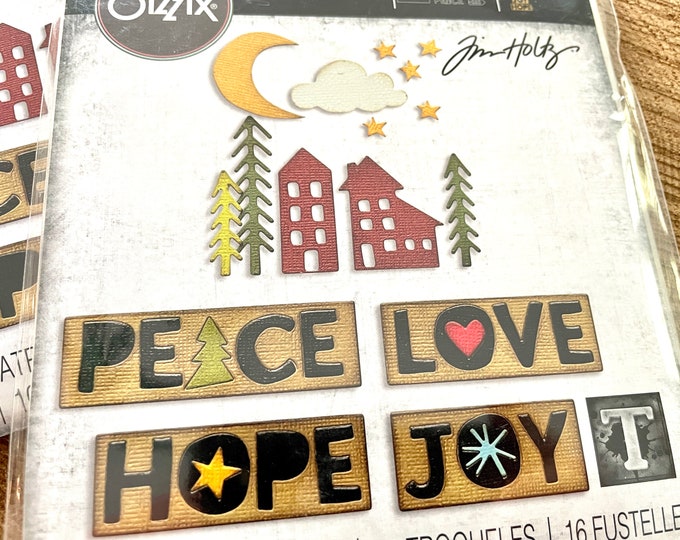 Sizzix Thinlits Set Fustelle Natalizie Tim Holtz (16 Pezzi): Christmas Cutouts Per Big Shot