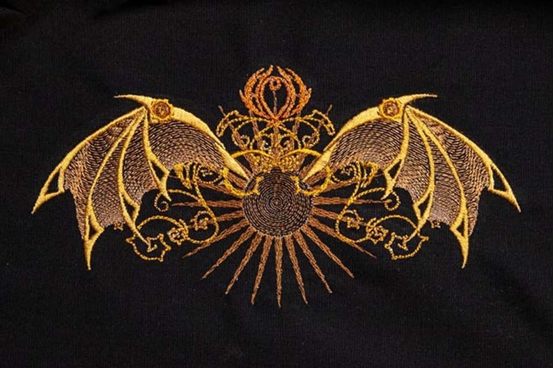 BFC31435 Steampunk Dragon Wings image 1