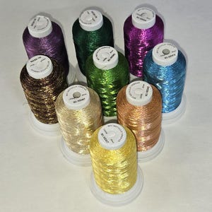 Metallic Thread Set of 9 colors