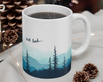 Get Lost Mountain Mug (11oz) | Hiking gift