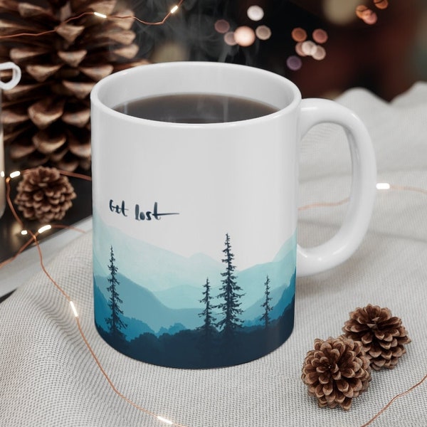 Get Lost Mountain Mug (11oz) | Hiking gift