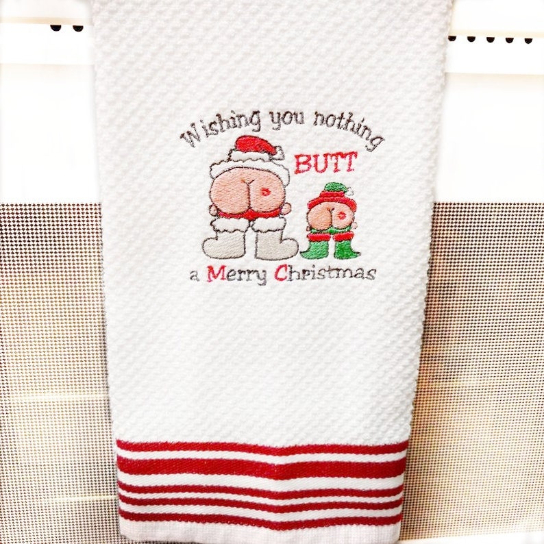 Funny Christmas Kitchen Towels 