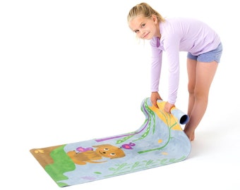 DUCK DUCK DOG Yoga Play Mats for Kids ~ Forest Zen (Eco-Soft)