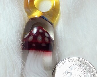 Amanita jellyfish pendant