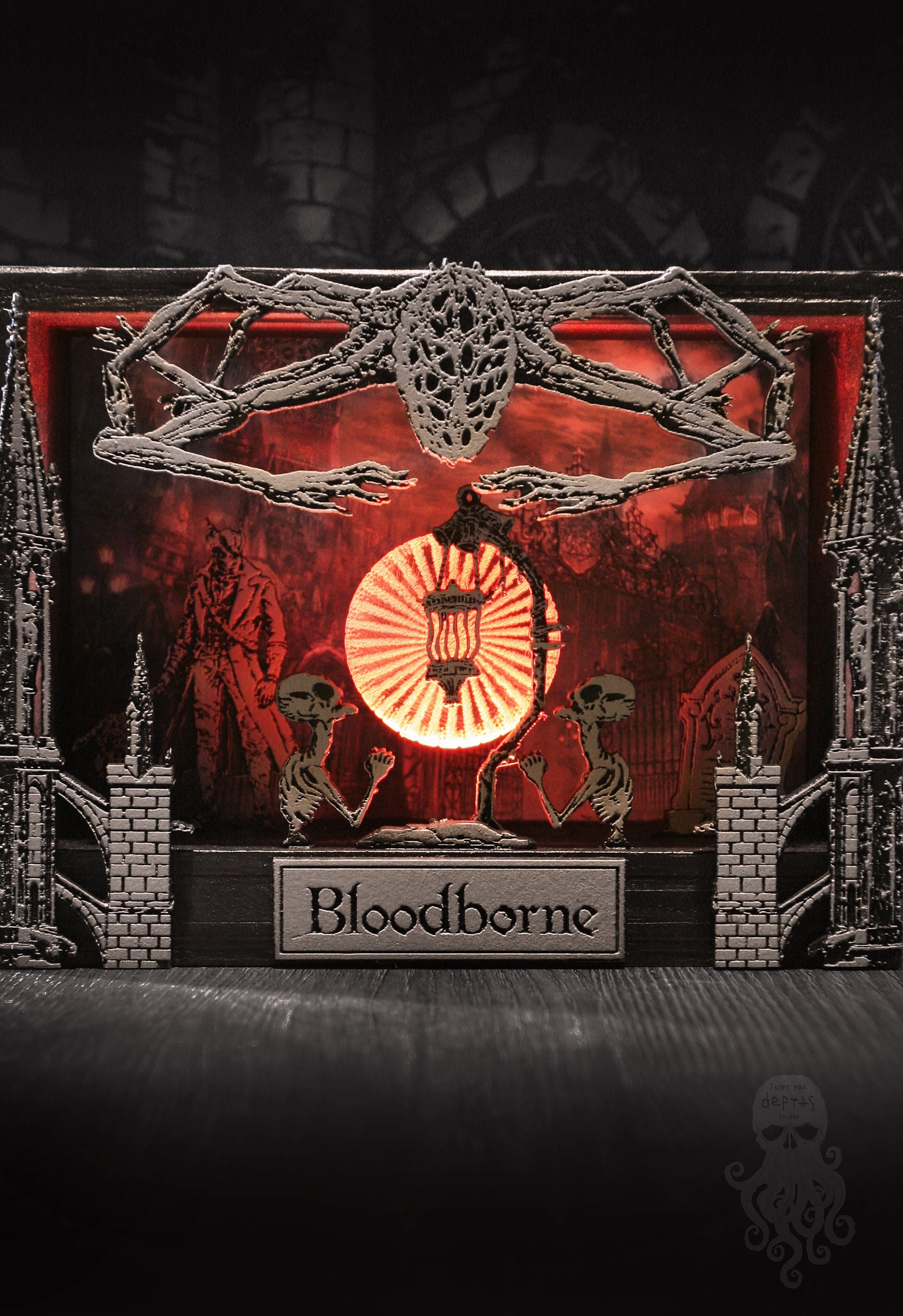 Bloodborne light box Gamer night lamp LED multicolor lamp Etsy