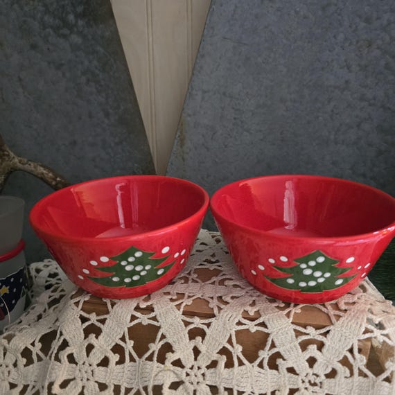 Waechtersbach Bowls Christmas Dishes Vintage Waechtersbach