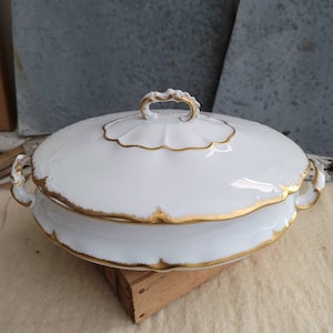Vintage Ironstone / Royal Austria  Pottery / Ironstone Tureen / Vintage Dishes / Ironstone / Tureen / Royal / Farmhouse / Cottagecore / Home