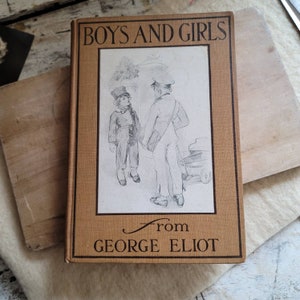 George Eliot / Mary Ann Evans / Boys and Girls / Ephemera / Vintage Books / Handbook of Elocution / 1906 Book / / Library / Books / Library