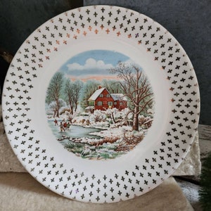 Vintage Christmas Dishes / Christmas Dishes / Christmas Plate / Mid Century Christmas / Vintage Christmas / Christmas / Savage / California