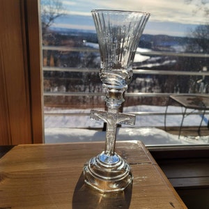 Vintage Candleholders / Vintage Glass Candleholders / Vintage Religious  / Vintage Crucifix / Vintage Home Interiors /Vintage Easter
