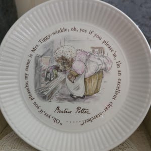 Mrs Tiggy Winkle / Beatrix Potter / Wedgewood /  / Vintage Wedgewood / English Dishes / Childrens Room  / Farmhouse / Cottagecore / Home