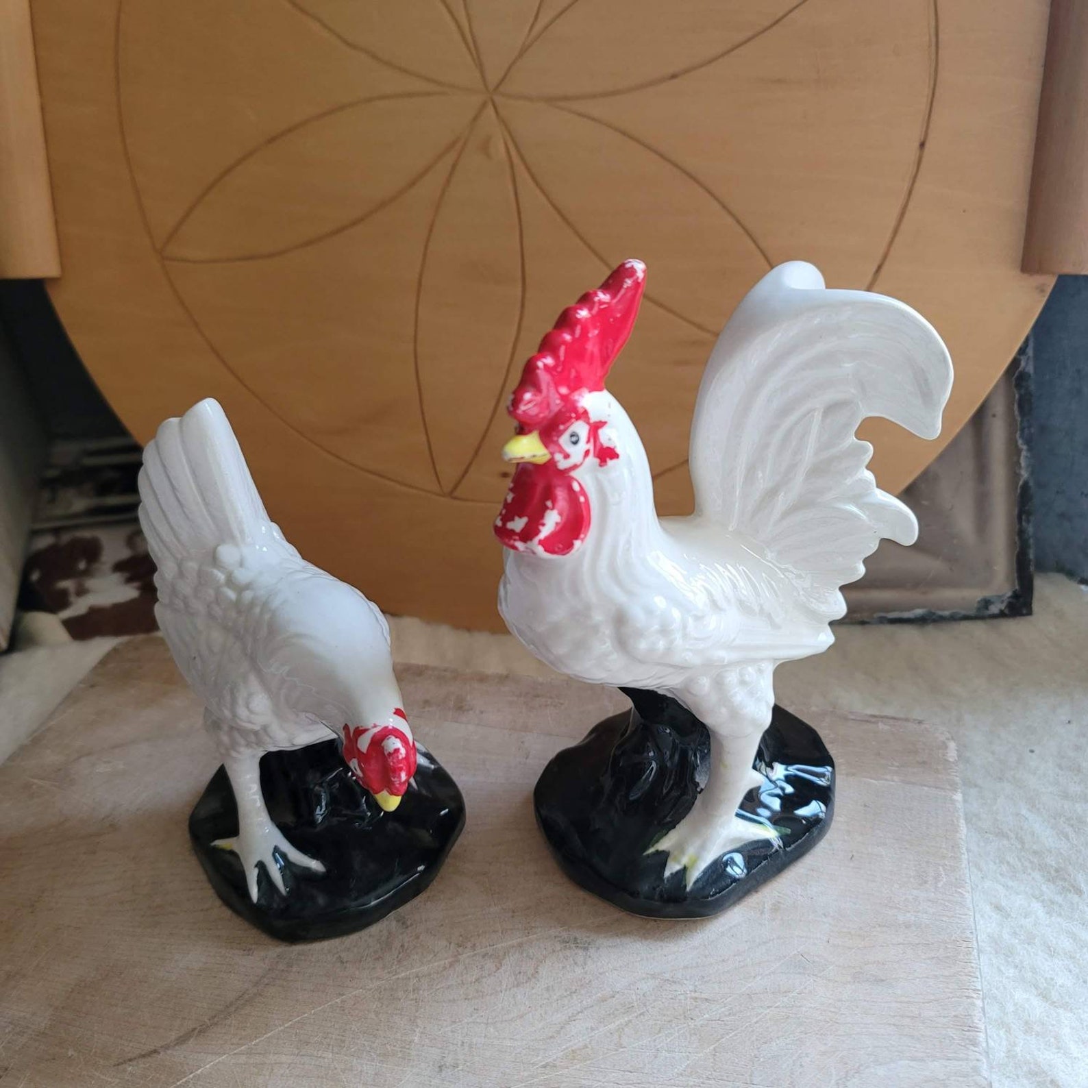 Vintage Figurines / Chicken / Rooster / Vintage Figurines / | Etsy