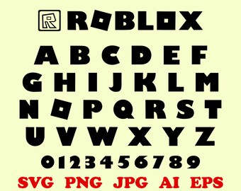 Font Logo Etsy - logo roblox letter font