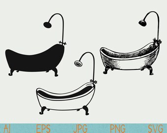 Download Hot Bath SVG png pdf jpg ai dxf Cut file Cricut cutting | Etsy