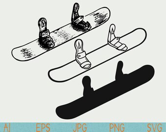 Download Snowboarding svg | Etsy