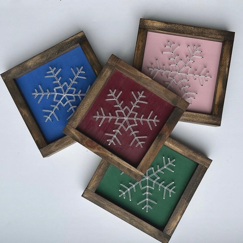 Snowflake String Art - Etsy