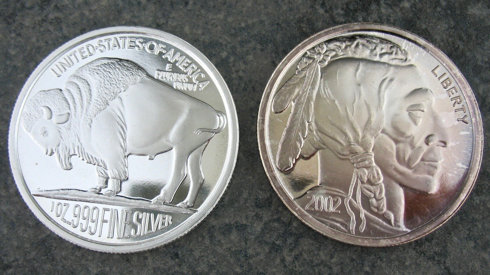 2002 Liberty Indian Head Buffalo .999 1 Troy Ounce Silver Round - Etsy