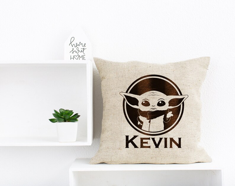 Baby Yoda Pillow Cover. Yoda Custom Pillow Covers. Etsy