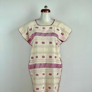 Mexican dress, Hand woven mexican dress, huipil dress, mexican woven dress, mexican huipil, woven dress, Oaxaca dress, Mexican kaftan