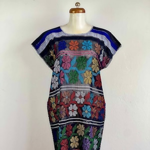 Mexican dress, Hand woven mexican dress, huipil dress, mexican woven dress, mexican huipil, woven dress, Oaxaca dress, Mexican kaftan