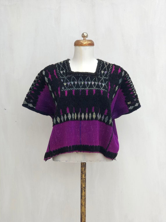 Mexican embroidered blouse, Vintage Mexican Huipil