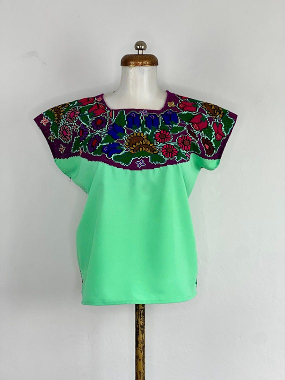 Hand Woven mexican blouse, woven blouse, Mexican … - image 1