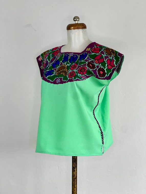Hand Woven mexican blouse, woven blouse, Mexican … - image 5