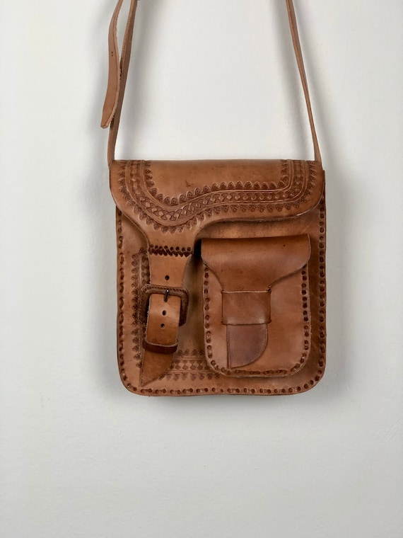 Mexican leather crossbody bag, mexican leather, me