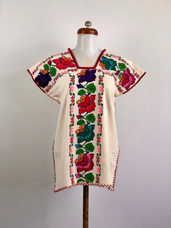Hand Woven mexican blouse, woven blouse, Mexican b
