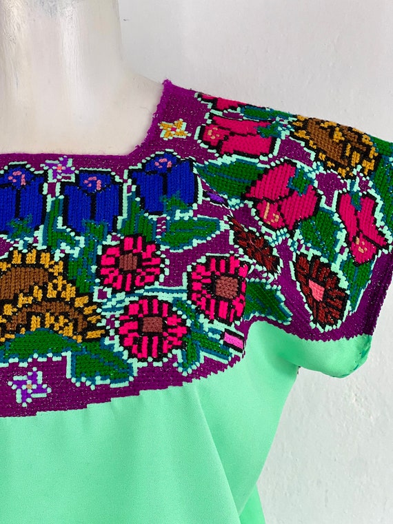 Hand Woven mexican blouse, woven blouse, Mexican … - image 2