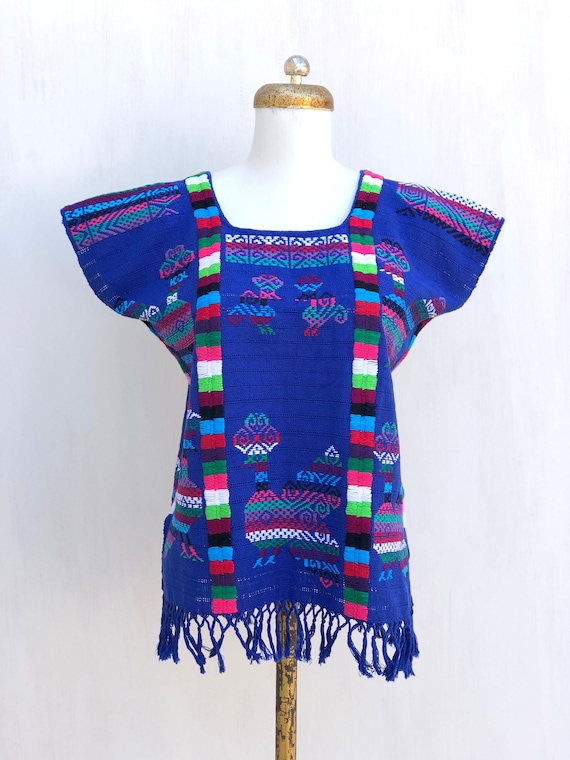 Hand Woven mexican blouse, Mexican blouse, woven m