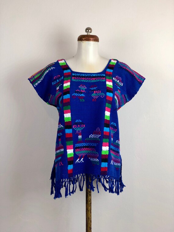 Hand Woven mexican blouse, Mexican blouse, woven m