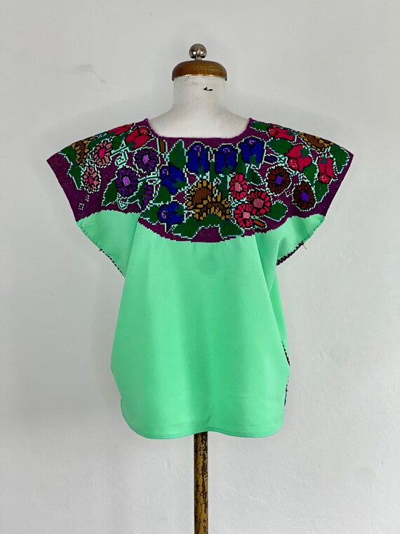 Hand Woven mexican blouse, woven blouse, Mexican … - image 7