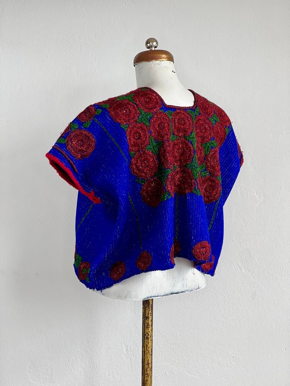 Vintage huipil, Mexican embroidered blouse, Vinta… - image 3