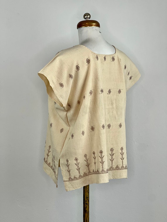 Hand woven mexican blouse, mexican woven blouse, … - image 3