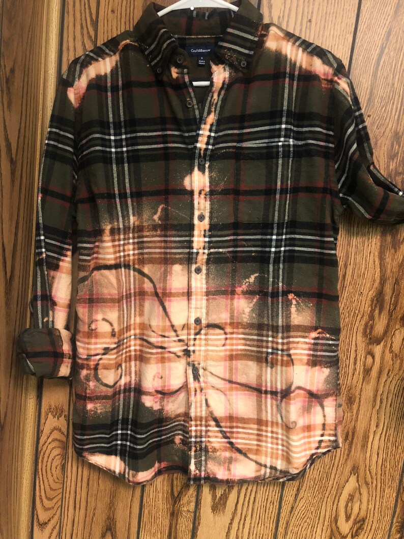 Distressed Flannel with custom design