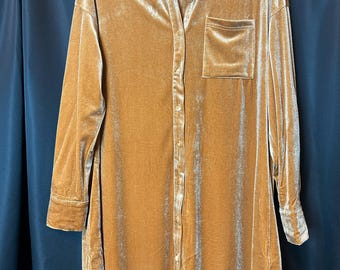 5th Ave. Velvet Button Dress