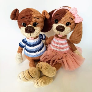 Crochet Dog Pattern PDF – Amigurumi Puppy Tutorial – DIY Stuffed Animal Toy Pattern for Beginners & Experts – Instant Digital Download