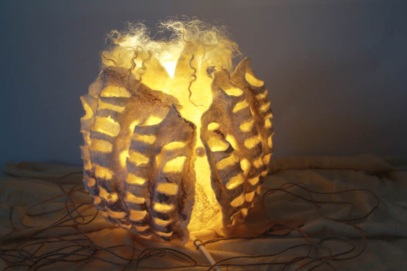 Felted Lamp. Wool Lamp, Night Light. Ukrainian Seller Ukraine Kyiv - Etsy