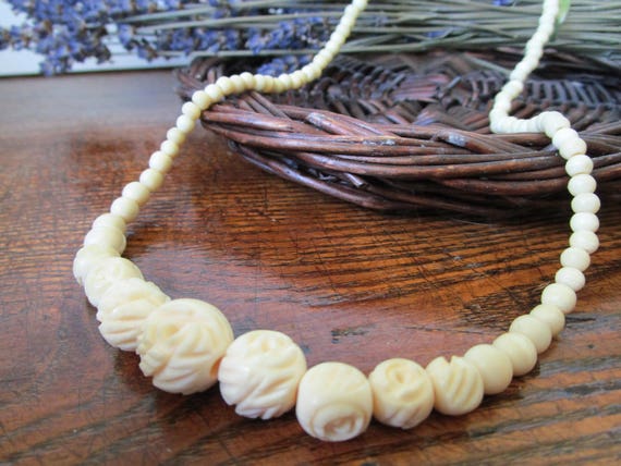 ivory bead necklace