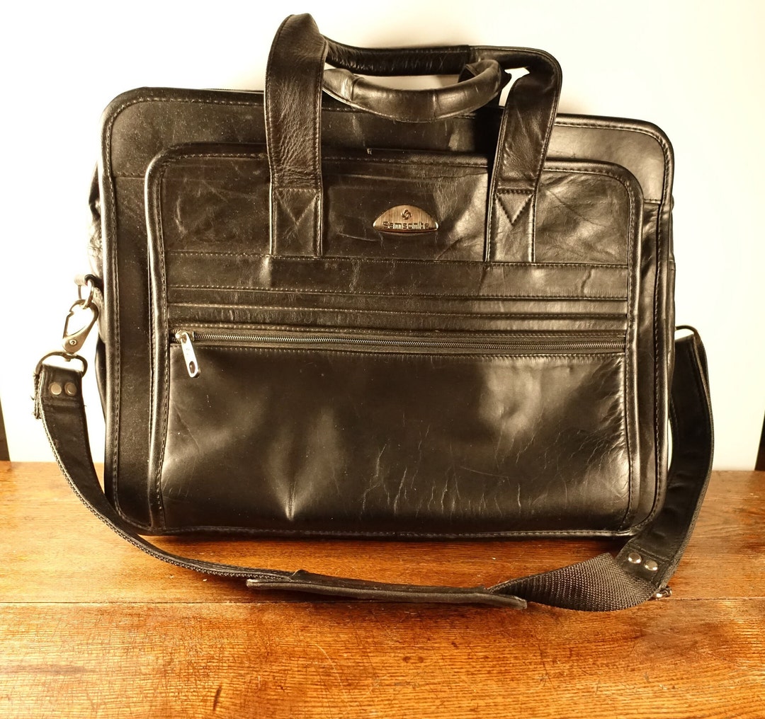 Samsonite leather business case best sale