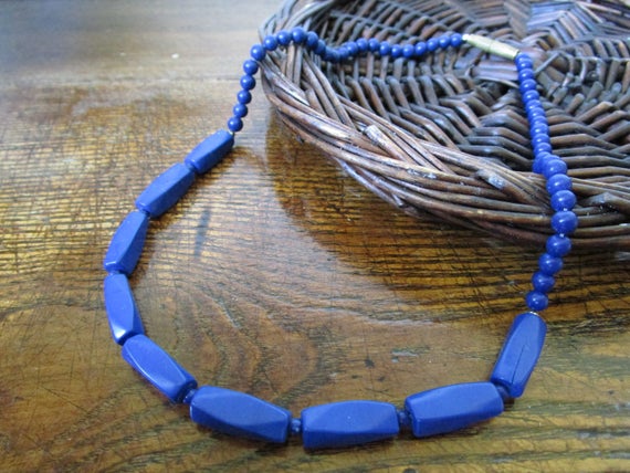Lapis Lazuli Necklace, Lapis Lazuli jewelry, Lapi… - image 1