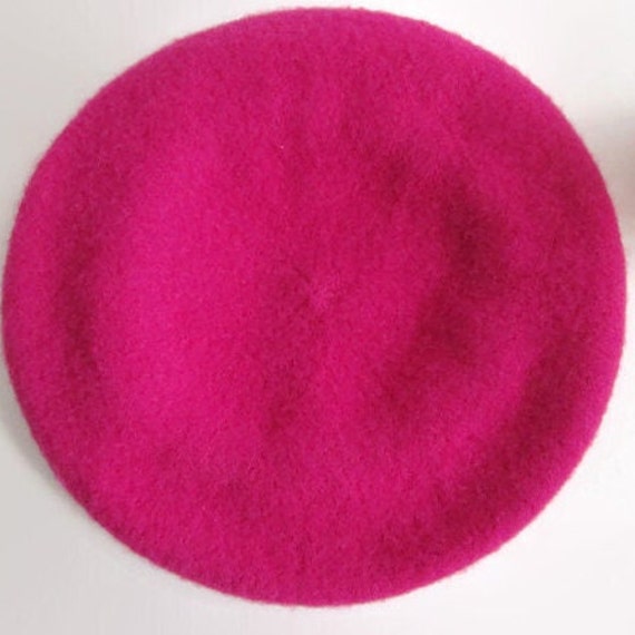 Vintage Pink Beret Classic Wool Beret Women Fall … - image 7