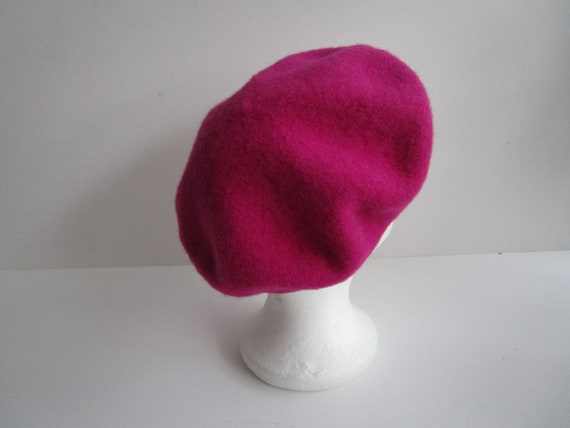 Vintage Pink Beret Classic Wool Beret Women Fall … - image 3