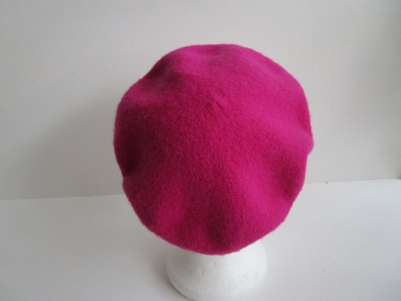 Vintage Pink Beret Classic Wool Beret Women Fall … - image 4