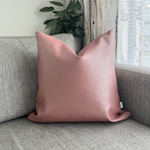 Leather pillows etsy cheap